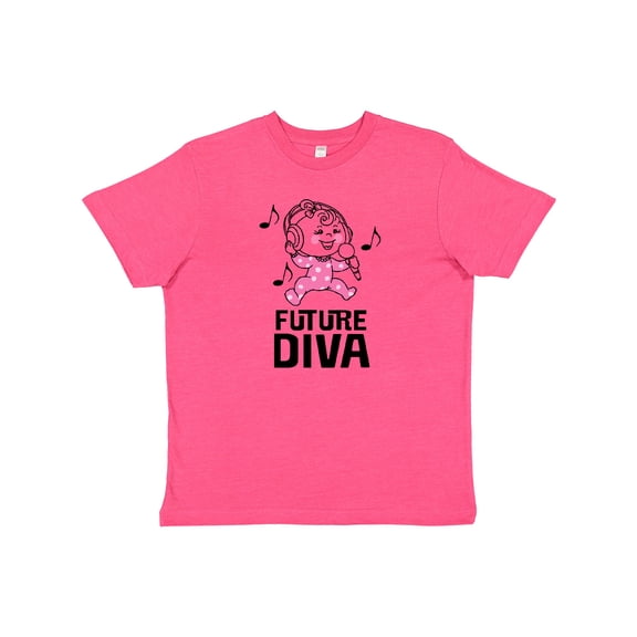 Inktastic Future Diva Baby Girl Singer Youth T-Shirt