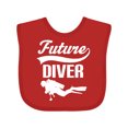 thumbnail image 1 of Inktastic Future Diver Scuba Diving Boys or Girls Baby Bib, 1 of 4