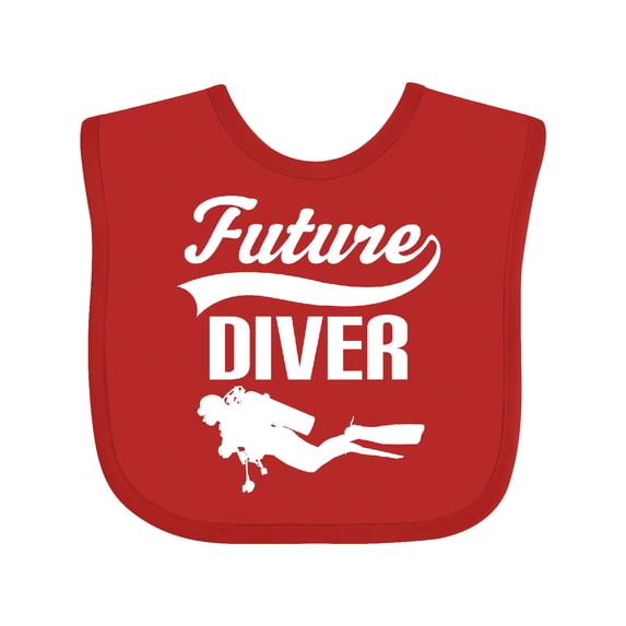 Inktastic Future Diver Scuba Diving Boys or Girls Baby Bib