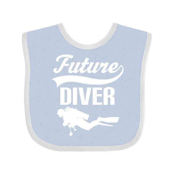 Inktastic Future Diver Scuba Diving Boys or Girls Baby Bib