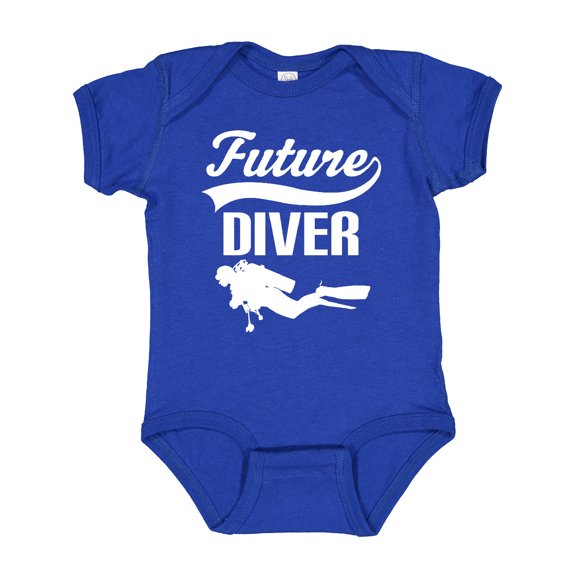 Inktastic Future Diver Scuba Diving Boys or Girls Baby Bodysuit