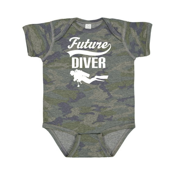 Inktastic Future Diver Scuba Diving Boys or Girls Baby Bodysuit