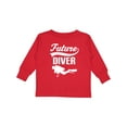 thumbnail image 1 of Inktastic Future Diver Scuba Diving Boys or Girls Long Sleeve Toddler T-Shirt, 1 of 5