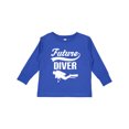 thumbnail image 1 of Inktastic Future Diver Scuba Diving Boys or Girls Long Sleeve Toddler T-Shirt, 1 of 5