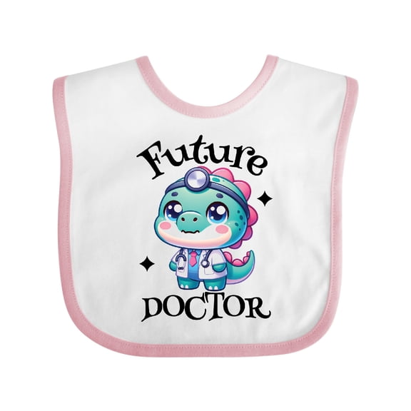Inktastic Future Doctor Girls Dinosaur Girls Baby Bib