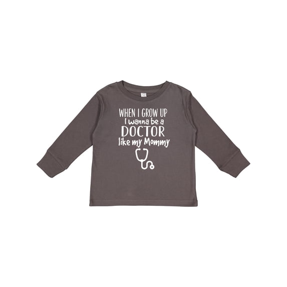 Inktastic Future Doctor Like Mommy Girls Long Sleeve Toddler T-Shirt