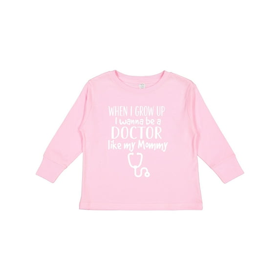 Inktastic Future Doctor Like Mommy Girls Long Sleeve Toddler T-Shirt