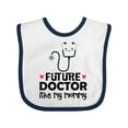 thumbnail image 1 of Inktastic Future Doctor Like My Mommy Girls Baby Bib, 1 of 4