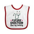 thumbnail image 1 of Inktastic Future Doctor Like My Mommy Girls Baby Bib, 1 of 4