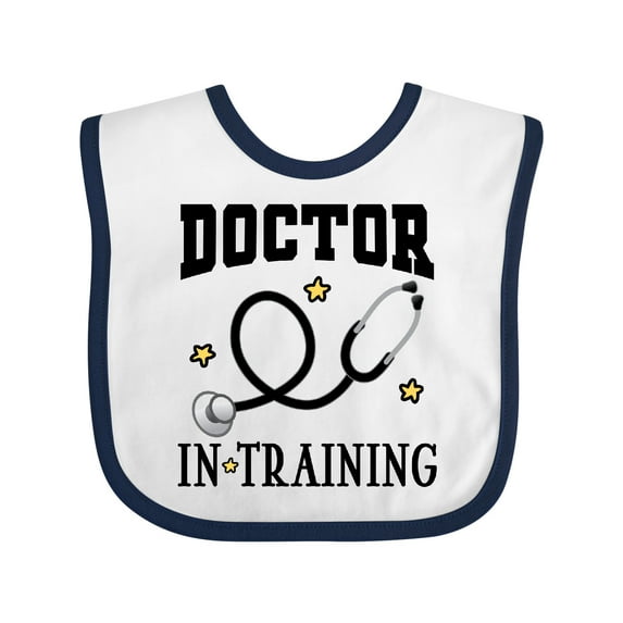 Inktastic Future Doctor in Training Boys or Girls Baby Bib