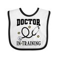 thumbnail image 1 of Inktastic Future Doctor in Training Boys or Girls Baby Bib, 1 of 4