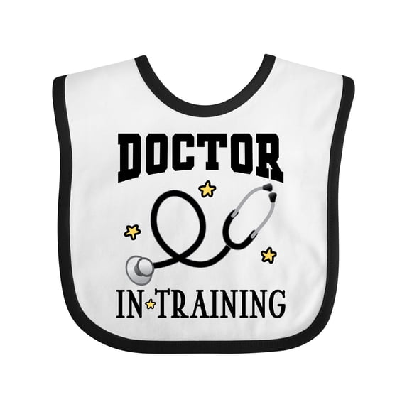 Inktastic Future Doctor in Training Boys or Girls Baby Bib