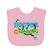 Inktastic Future Doctor in Training Kids Stethoscope Boys or Girls Baby Bib