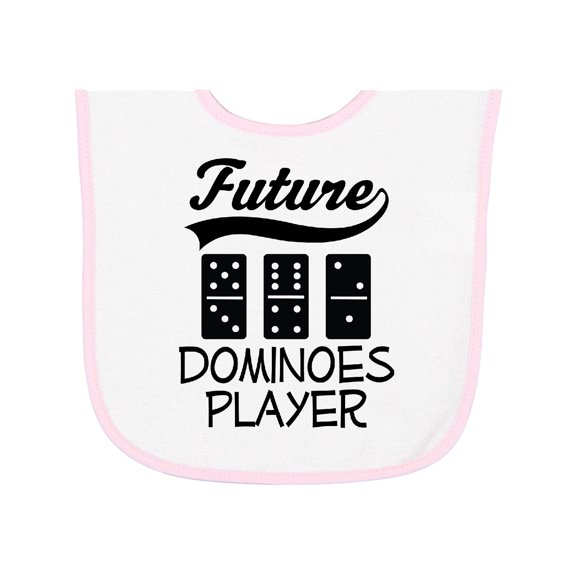 Inktastic Future Dominoes Player Game Baby Terry Cloth Bib