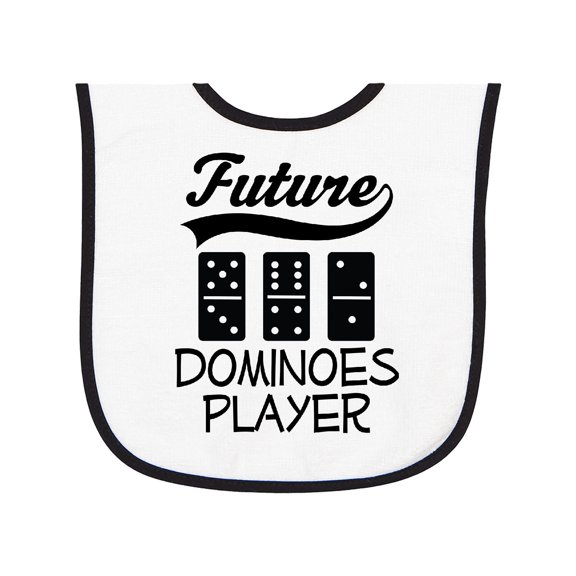 Inktastic Future Dominoes Player Game Baby Terry Cloth Bib