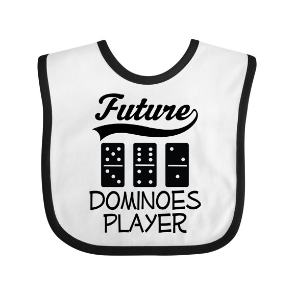 Inktastic Future Dominoes Player Game Boys or Girls Baby Bib