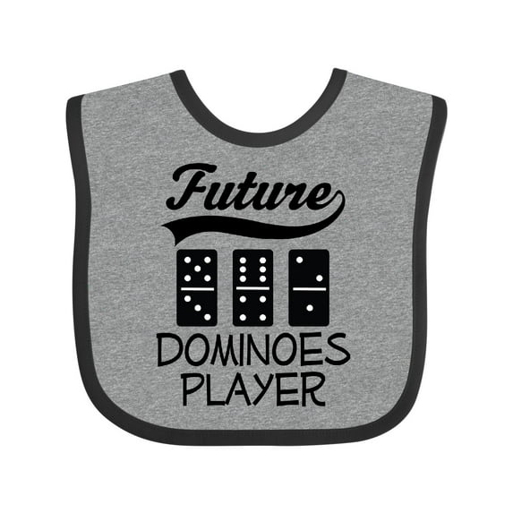 Inktastic Future Dominoes Player Game Boys or Girls Baby Bib