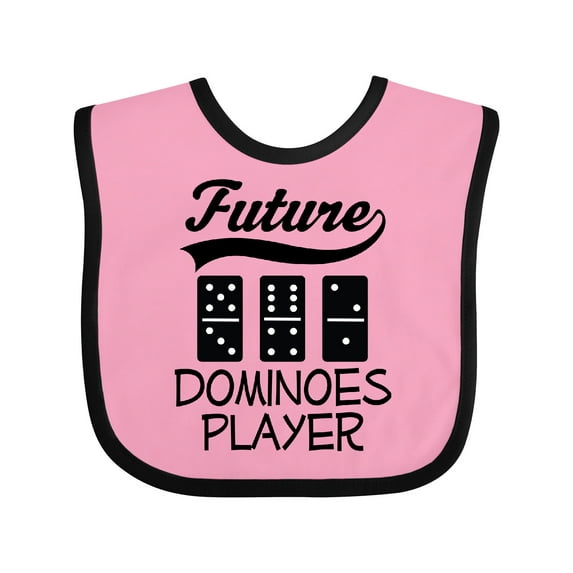 Inktastic Future Dominoes Player Game Boys or Girls Baby Bib
