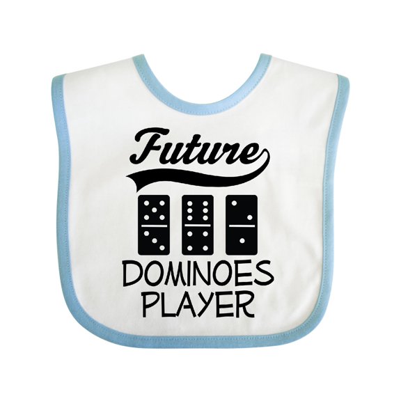 Inktastic Future Dominoes Player Game Boys or Girls Baby Bib