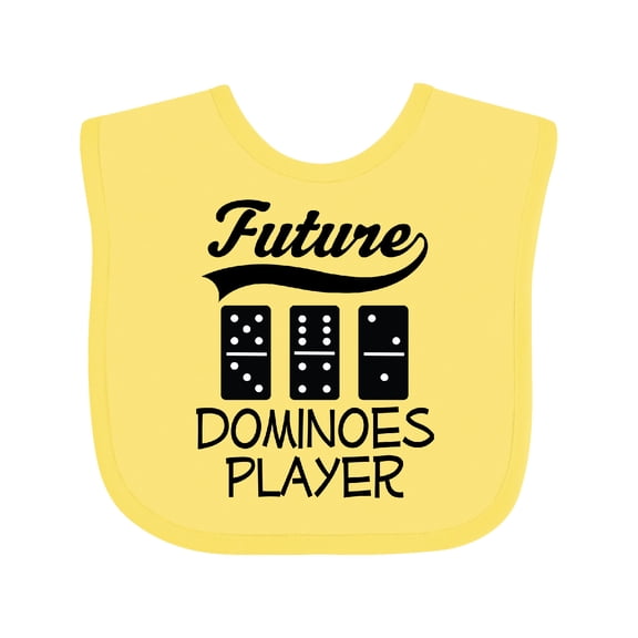 Inktastic Future Dominoes Player Game Boys or Girls Baby Bib