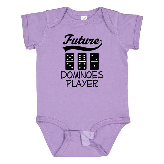 Inktastic Future Dominoes Player Game Boys or Girls Baby Bodysuit