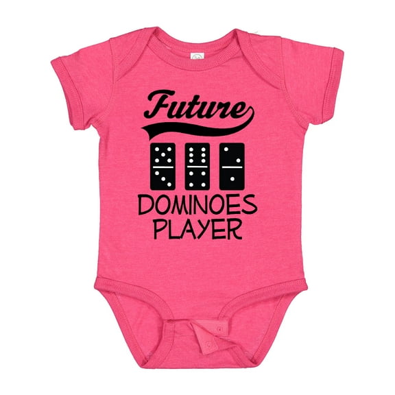 Inktastic Future Dominoes Player Game Boys or Girls Baby Bodysuit