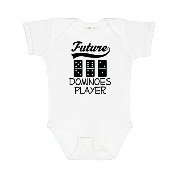 Inktastic Future Dominoes Player Game Boys or Girls Baby Bodysuit