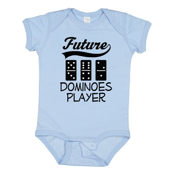 Inktastic Future Dominoes Player Game Boys or Girls Baby Bodysuit