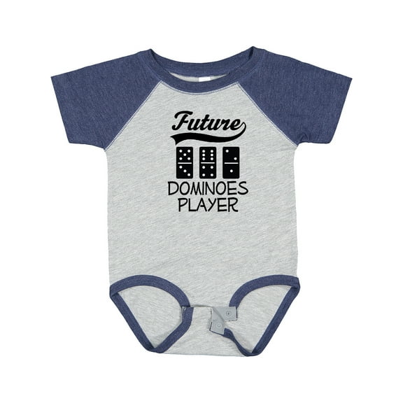 Inktastic Future Dominoes Player Game Boys or Girls Baby Bodysuit
