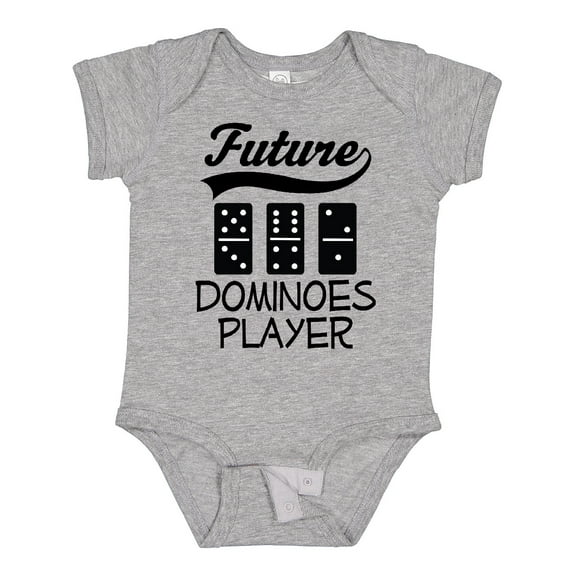 Inktastic Future Dominoes Player Game Boys or Girls Baby Bodysuit