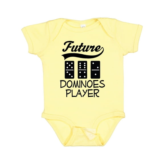 Inktastic Future Dominoes Player Game Boys or Girls Baby Bodysuit