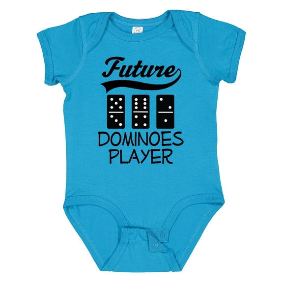 Inktastic Future Dominoes Player Game Boys or Girls Baby Bodysuit
