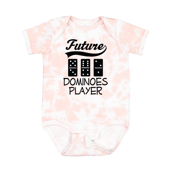 Inktastic Future Dominoes Player Game Boys or Girls Baby Bodysuit