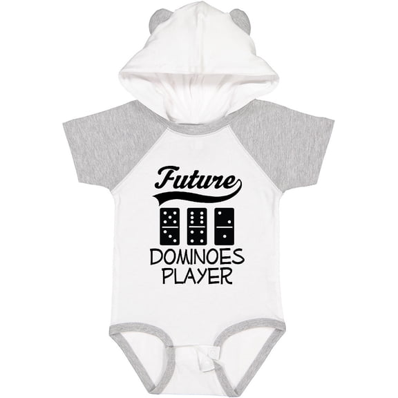 Inktastic Future Dominoes Player Game Boys or Girls Baby Bodysuit