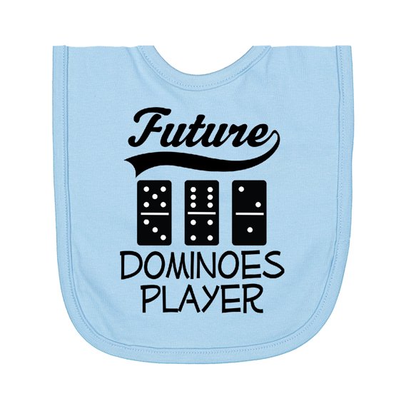 Inktastic Future Dominoes Player Game Newborn Bib