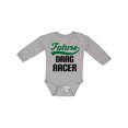 thumbnail image 1 of Inktastic Future Drag Racer Boys Long Sleeve Baby Bodysuit, 1 of 5