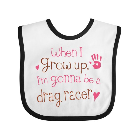 Inktastic Future Drag Racer Cute Girls Baby Bib