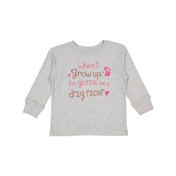 Inktastic Future Drag Racer Cute Girls Long Sleeve Toddler T-Shirt