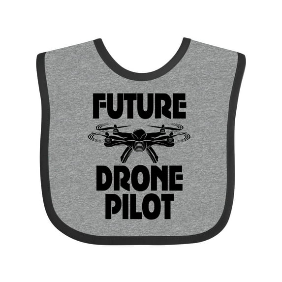 Inktastic Future Drone Pilot Operator Boys or Girls Baby Bib