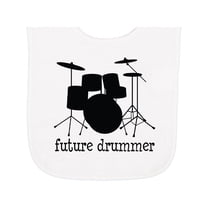Inktastic Future Drummer Baby Terry Cloth Bib