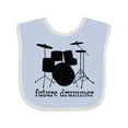 thumbnail image 1 of Inktastic Future Drummer Boys or Girls Baby Bib, 1 of 4