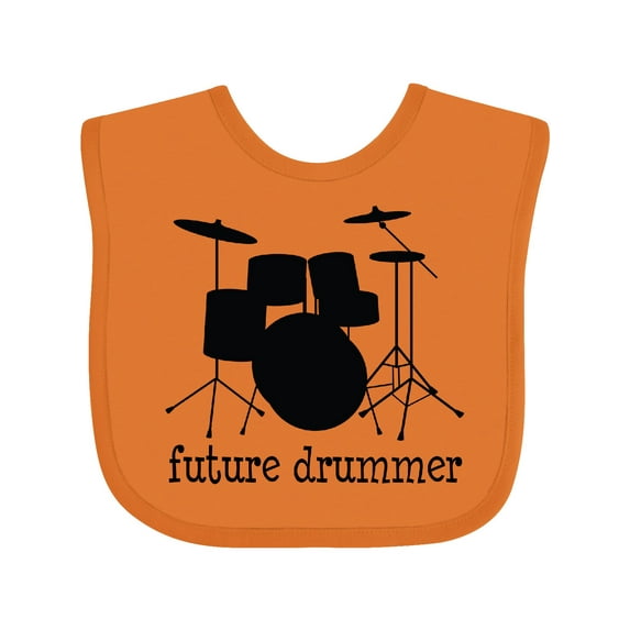 Inktastic Future Drummer Boys or Girls Baby Bib