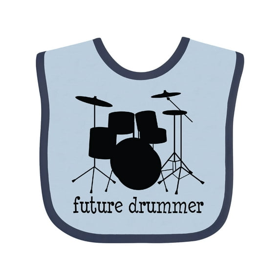 Inktastic Future Drummer Boys or Girls Baby Bib