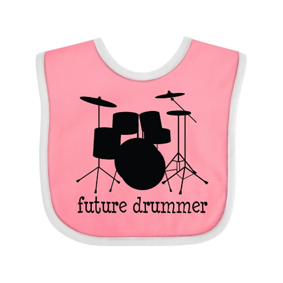 Inktastic Future Drummer Boys or Girls Baby Bib