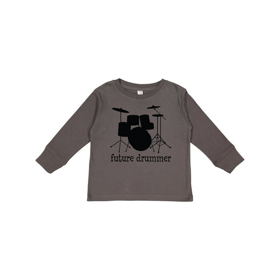 Inktastic Future Drummer Boys or Girls Long Sleeve Toddler T-Shirt