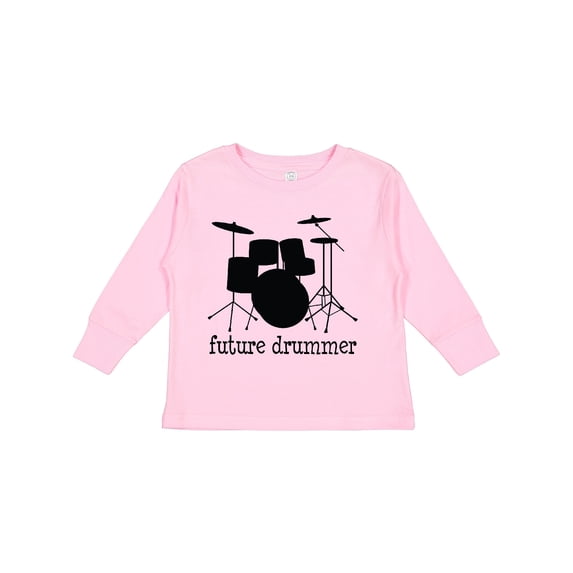 Inktastic Future Drummer Boys or Girls Long Sleeve Toddler T-Shirt