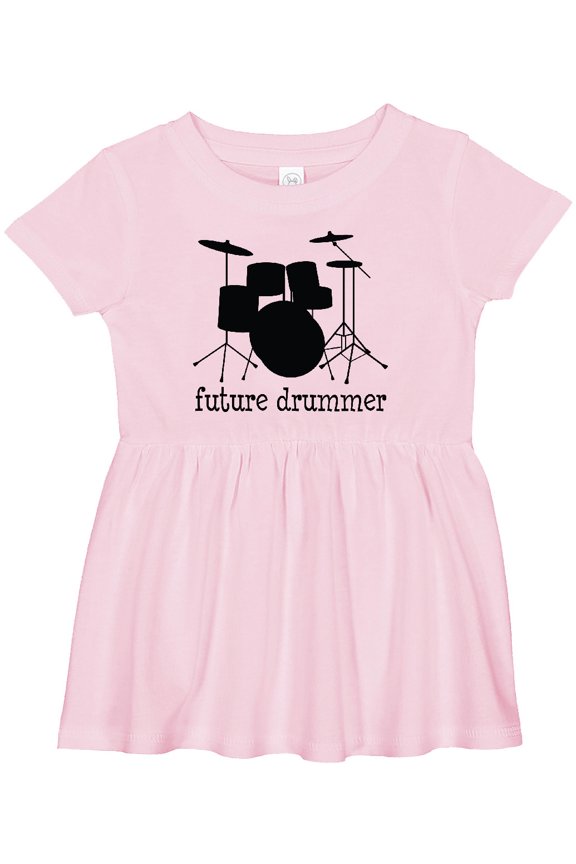Future Drummer Girls Baby Dress