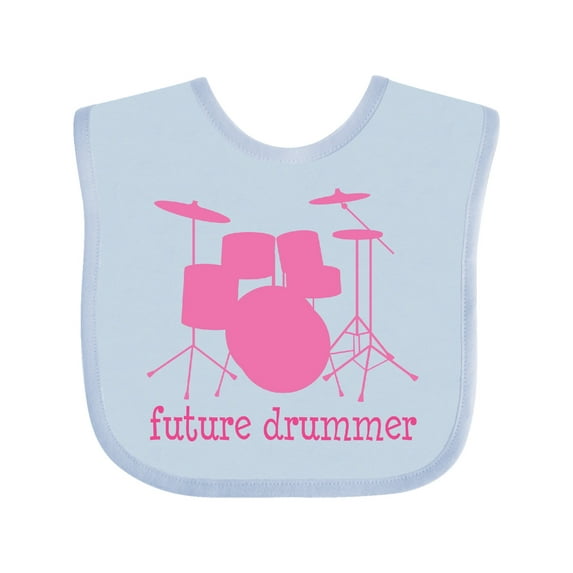 Inktastic Future Drummer Girls Girls Baby Bib