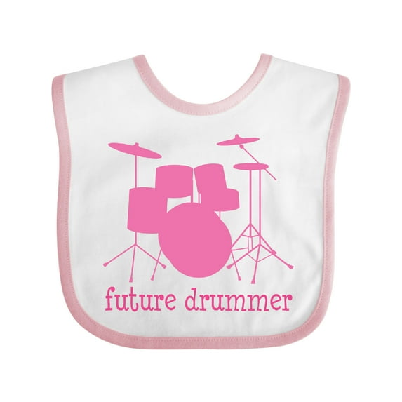 Inktastic Future Drummer Girls Girls Baby Bib