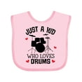 thumbnail image 1 of Inktastic Future Drummer Kid Loves Drums Boys or Girls Baby Bib, 1 of 4